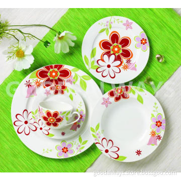 New bone china tableware with flower design